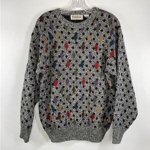 Vintage Palmland Gray Grandpa Crewneck Sweater